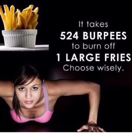 burpees and french fries